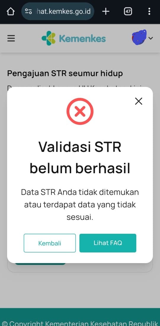 Solusi perbaikan STR TTK yang tidak dikenali di Satusehat SDMK